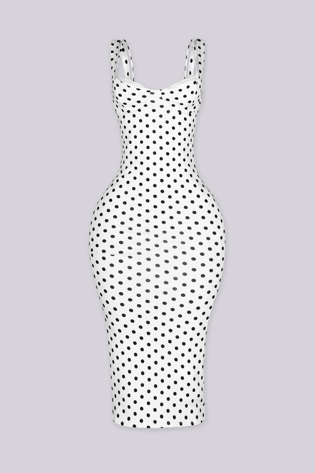 Amalfi Polka Dot Halter Midi Dress