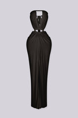 Omira Plunge Maxi Dress