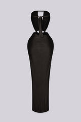 Omira Plunge Maxi Dress