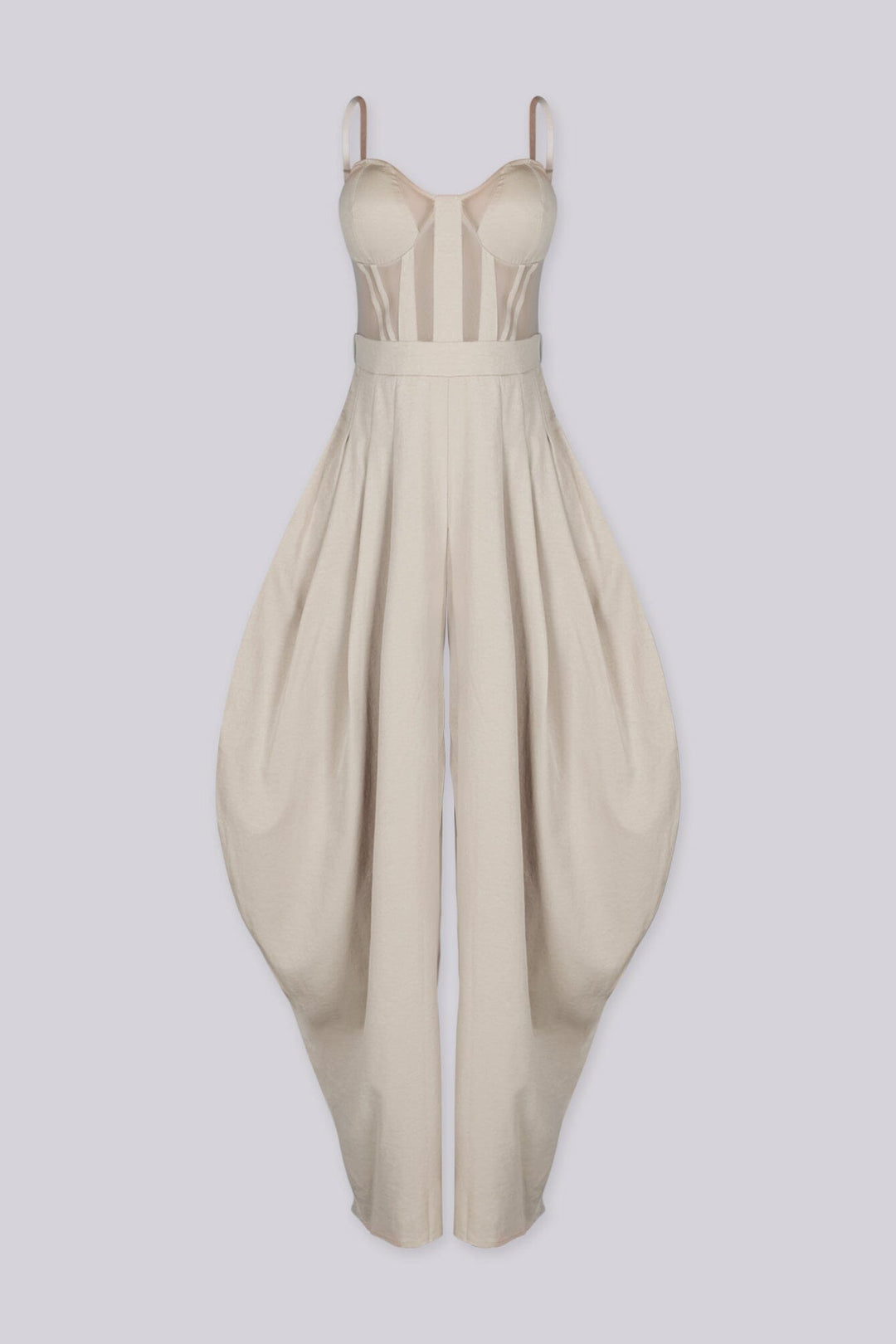 Ovela Sheer Corset Jumpsuit