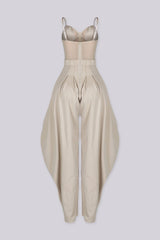 Ovela Sheer Corset Jumpsuit
