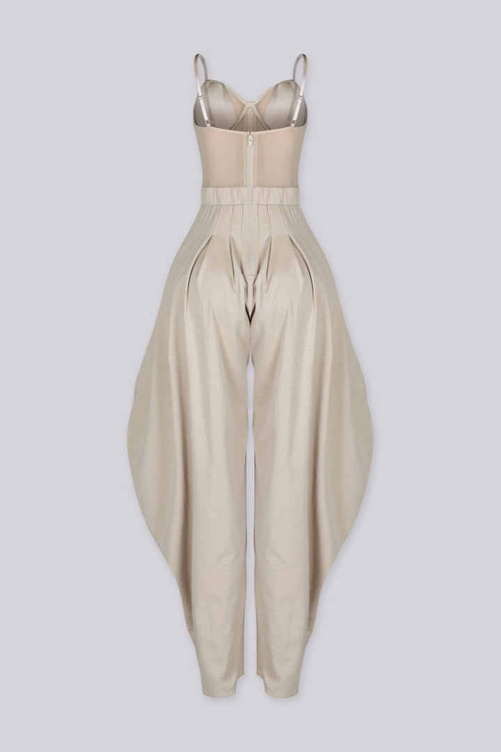 Ovela Sheer Corset Jumpsuit