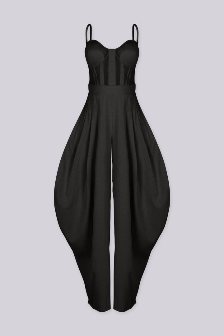 Ovela Sheer Corset Jumpsuit