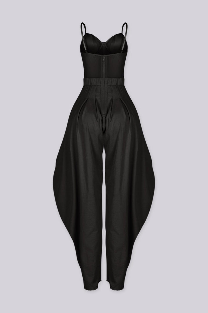 Ovela Sheer Corset Jumpsuit