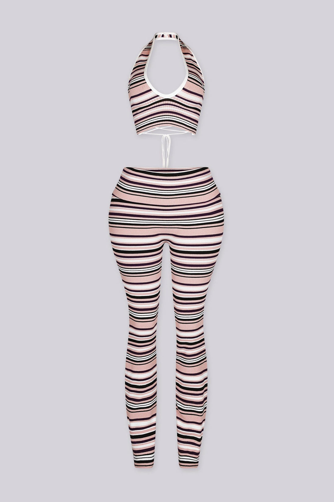 Malibu Stripe Knit Top &amp; Pants SET