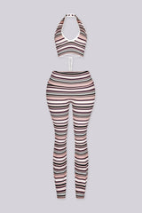 Malibu Stripe Knit Top &amp; Pants SET