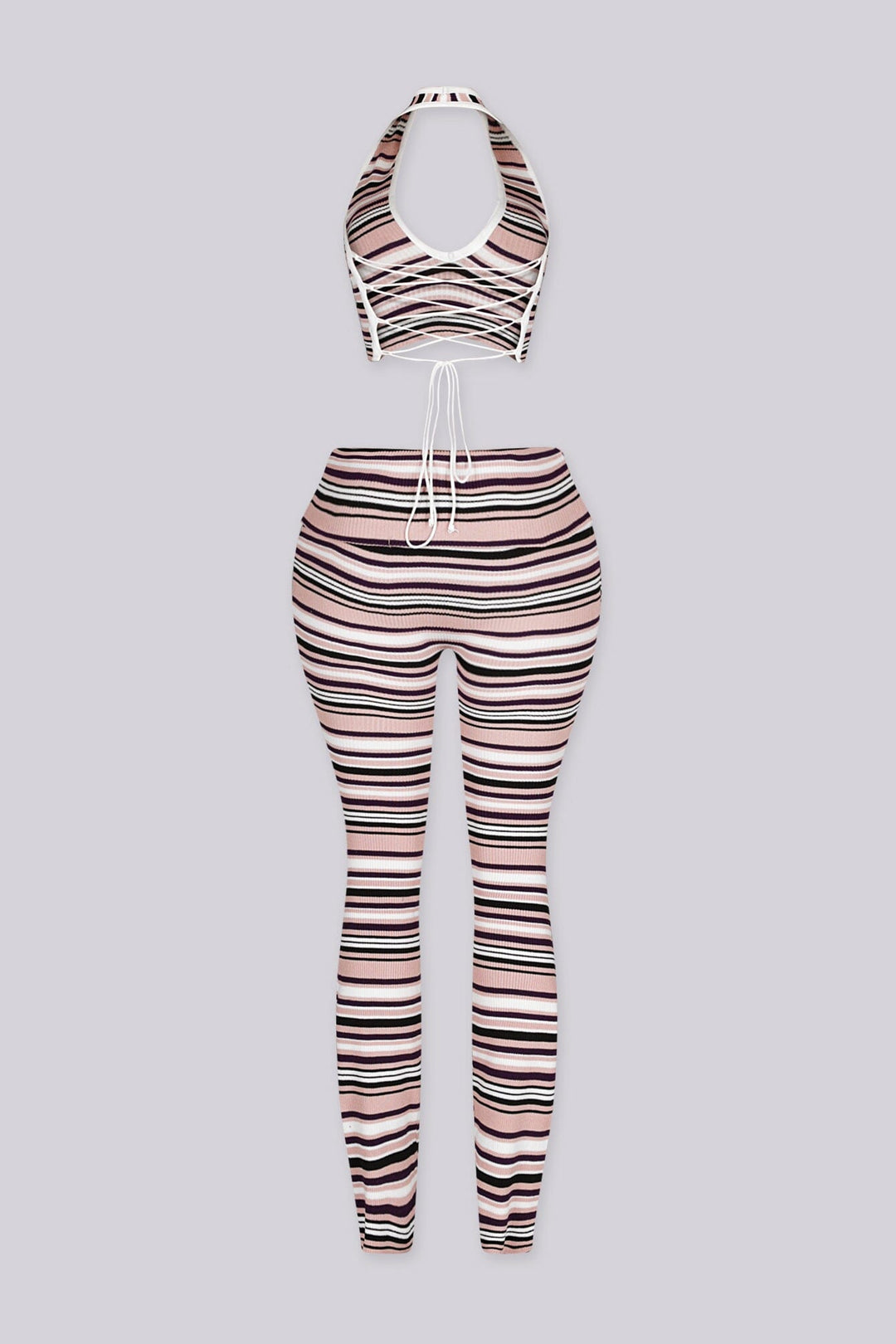 Malibu Stripe Knit Top &amp; Pants SET