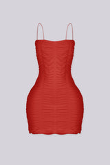Rosy Temptation Mini Dress