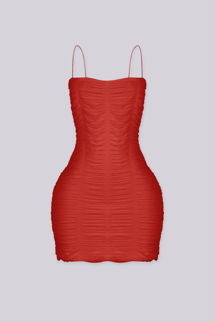 Rosy Temptation Mini Dress