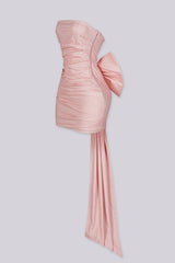 Samie Sparkly Bow Tube Mini Dress