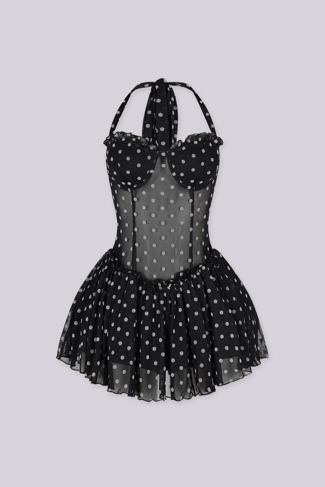 Poppy Dot Tulle Mini Dress