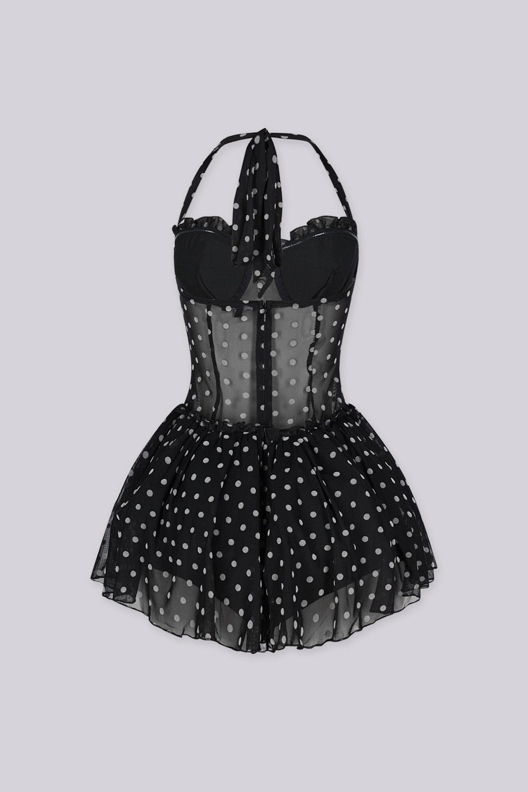Poppy Dot Tulle Mini Dress