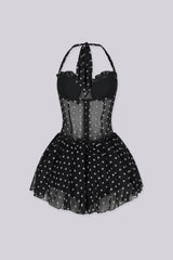 Poppy Dot Tulle Mini Dress