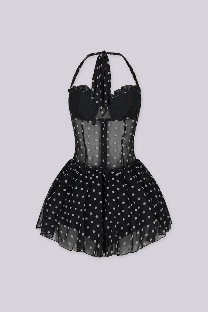 Poppy Dot Tulle Mini Dress