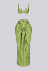 Stereo Love Bra &amp; Maxi Skirt SET