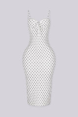 Selvia Polka Dot Midi Dress
