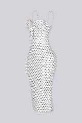Selvia Polka Dot Midi Dress