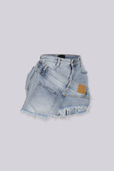 Rogue Edge Denim Mini Skirt