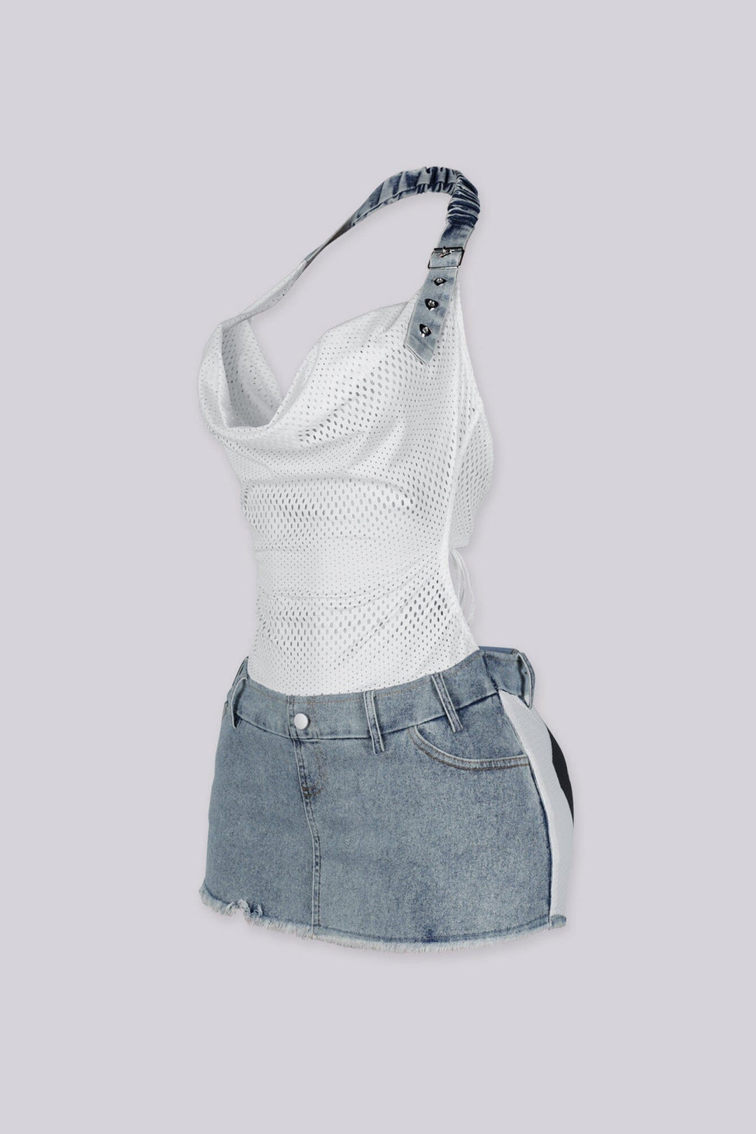 Varsity 8 Denim Mini Dress
