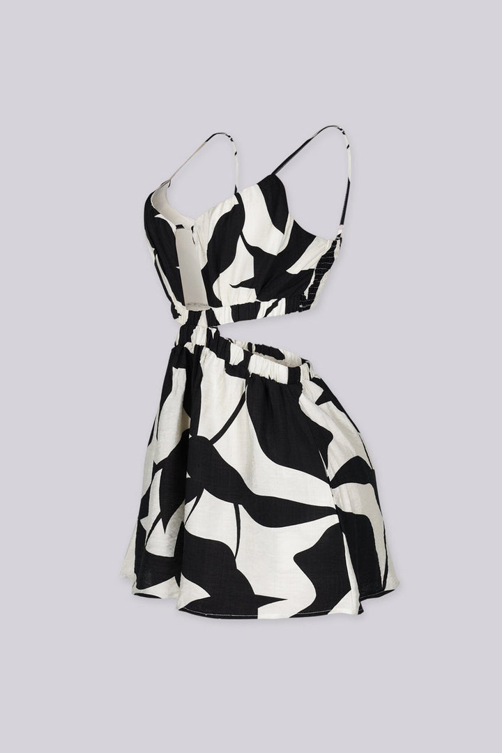 Ink Storm Cutout Romper