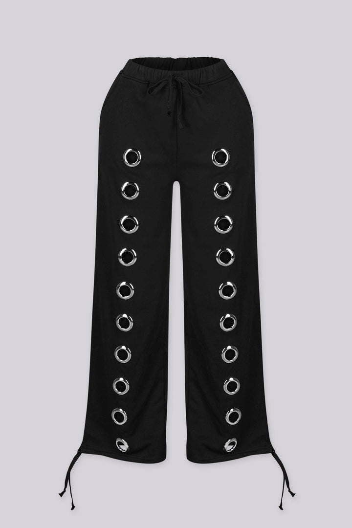 Farwin Grommet Wide Leg Pants
