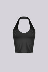 Discoketa Cross Halter Top