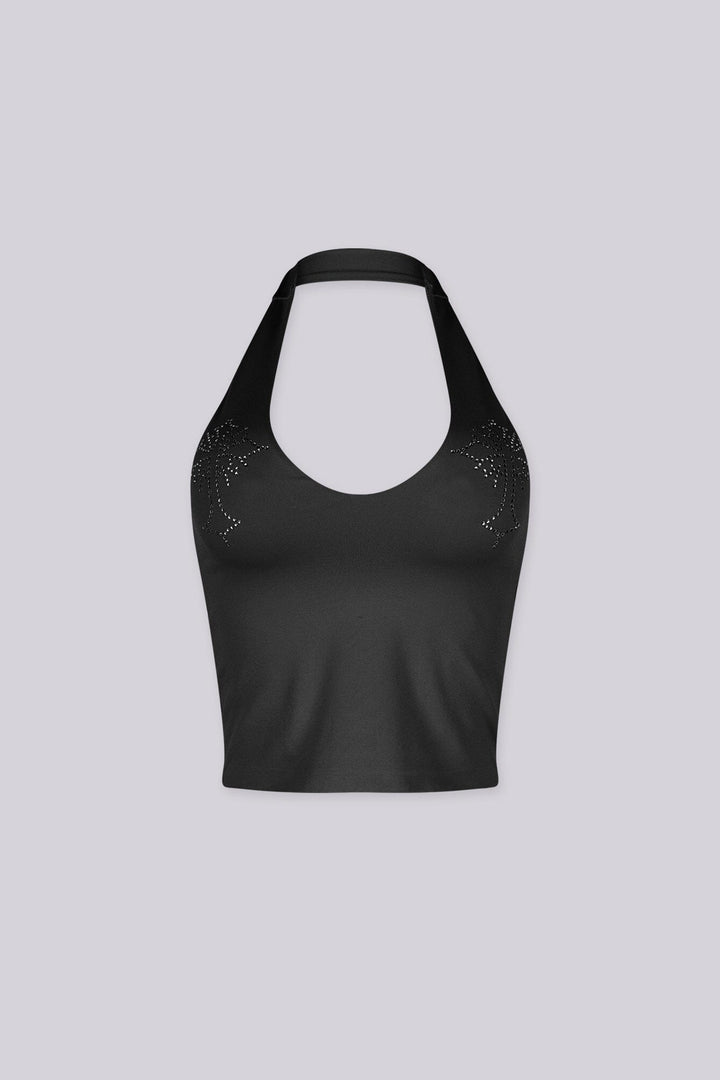 Discoketa Cross Halter Top