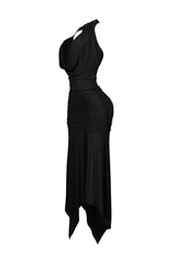 Caroline Gold Metallic Cowl Neck Top &amp; Skirt SET