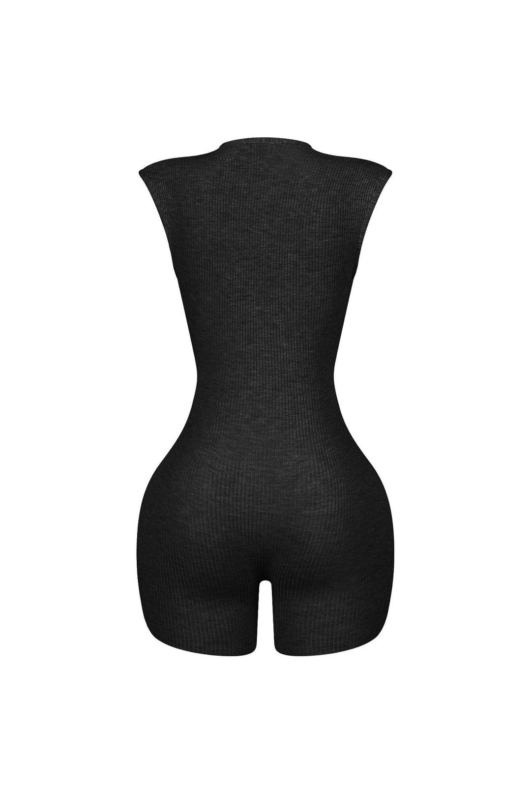Clara Knit Deep V Neck Ribbed Romper