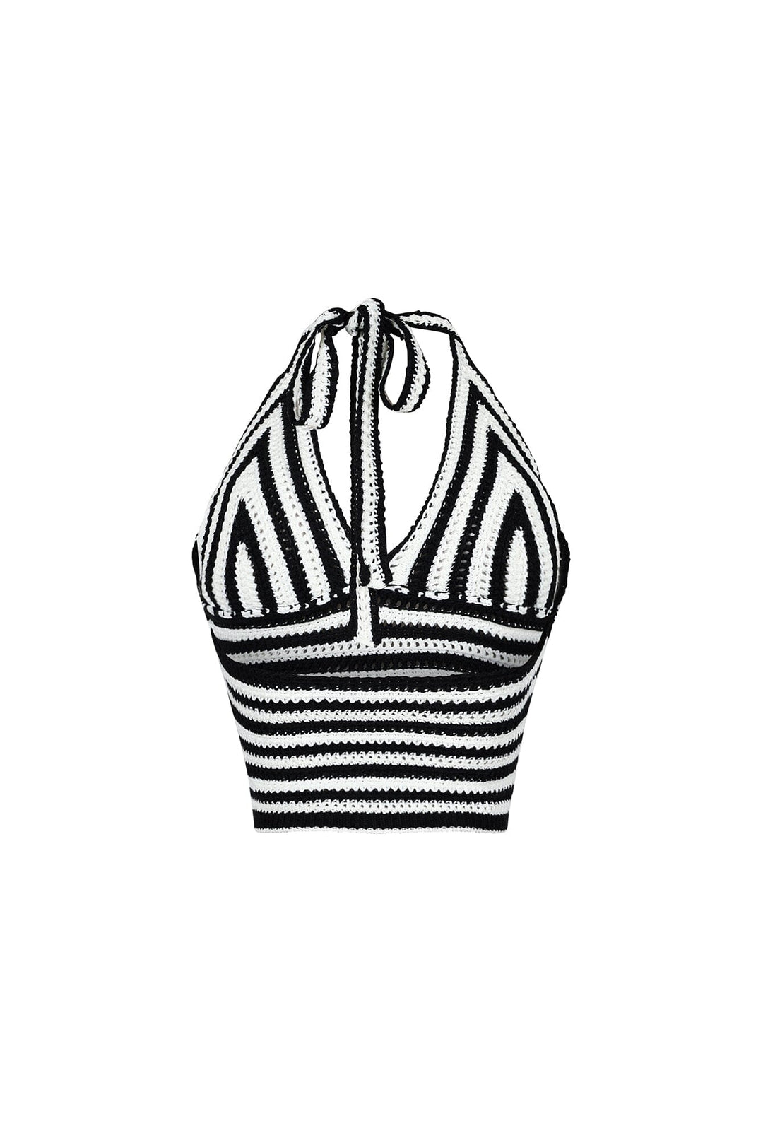 Yolanda Crochet Knit Halter Top