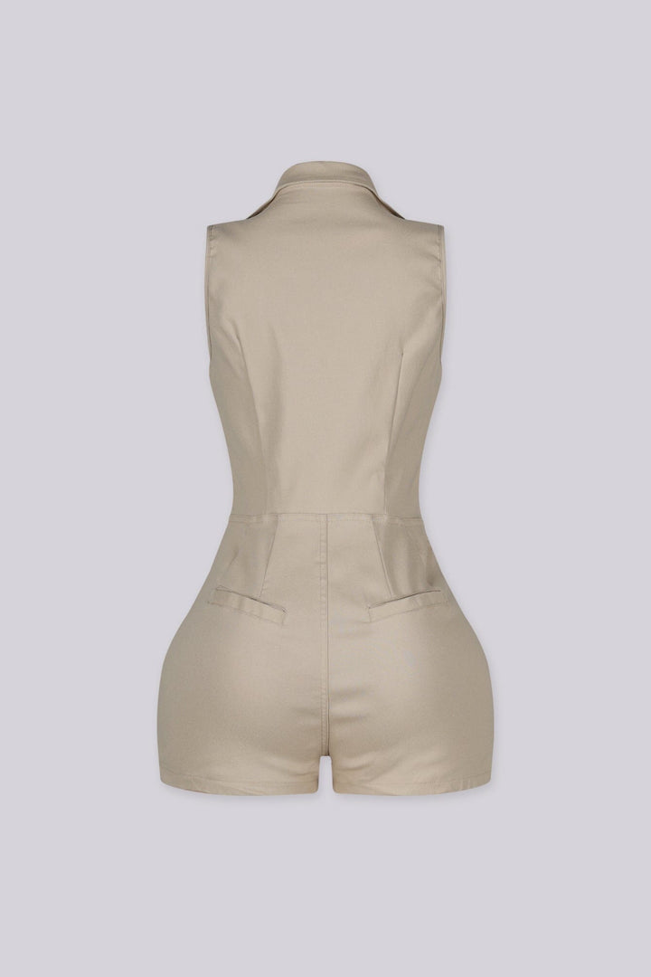 Orena Cargo Zip Up Romper