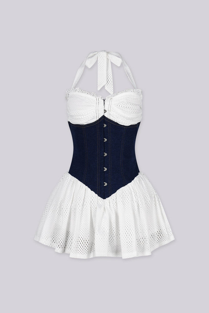 Amereta Corset Halter Mini Dress