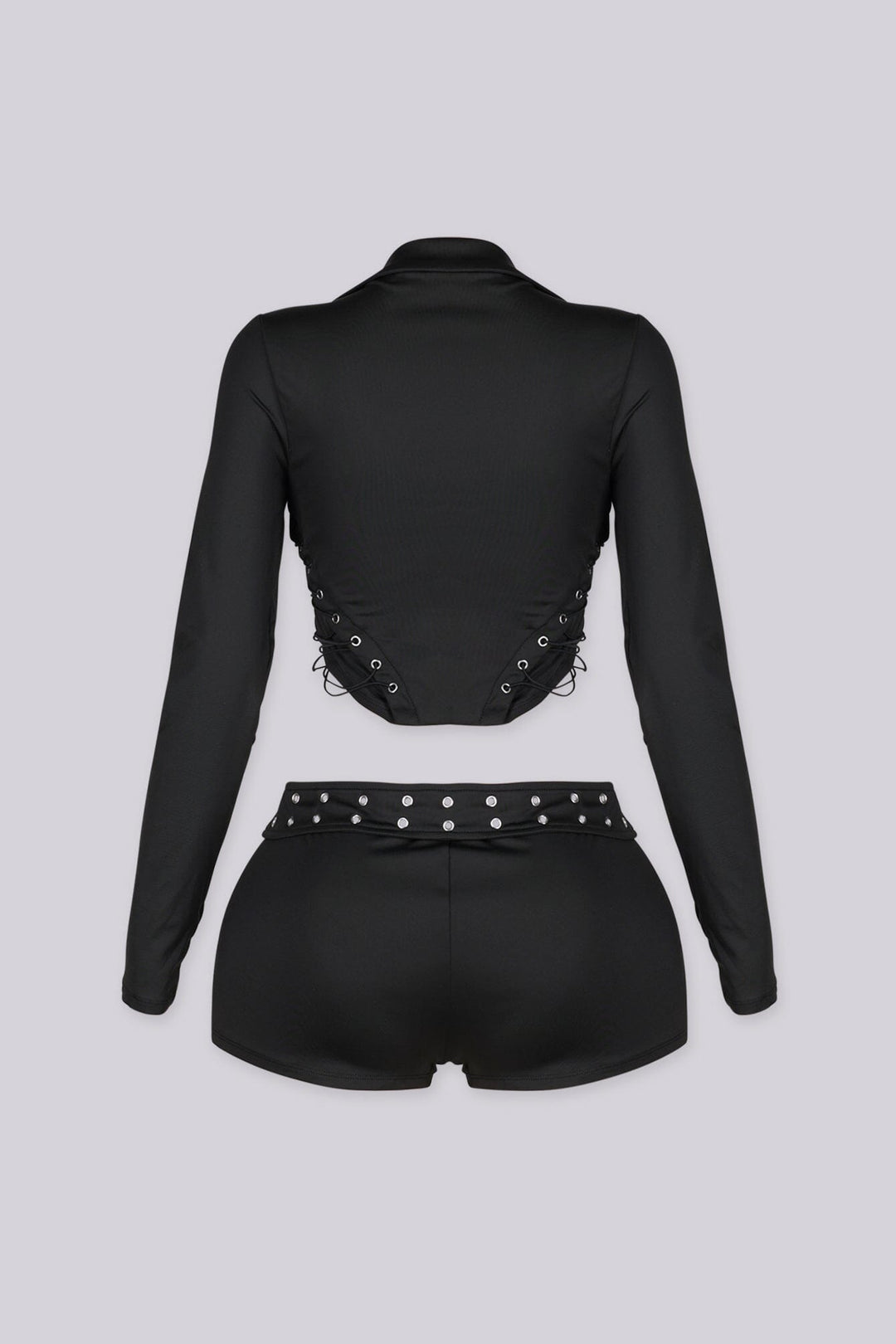 Hendra Lace Up Corset Top &amp; Shorts SET