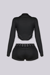 Hendra Lace Up Corset Top &amp; Shorts SET