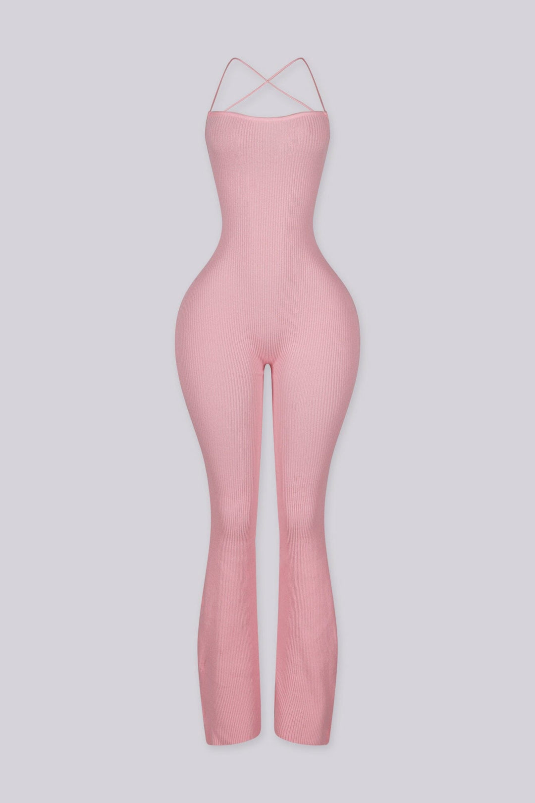 Cereza Ribbed Lace Up Jumpsuit