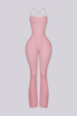 Cereza Ribbed Lace Up Jumpsuit