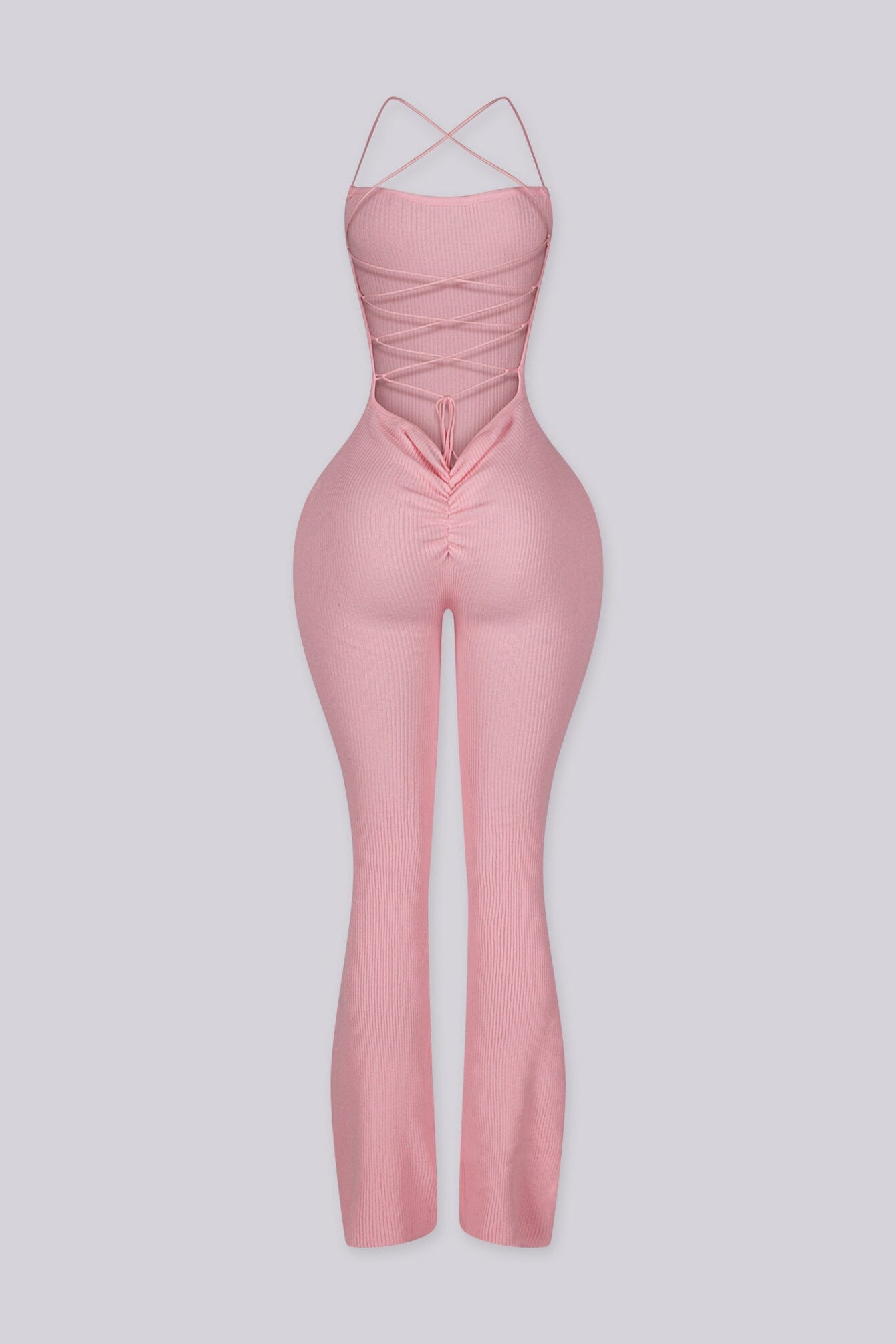 Cereza Ribbed Lace Up Jumpsuit – EDGE