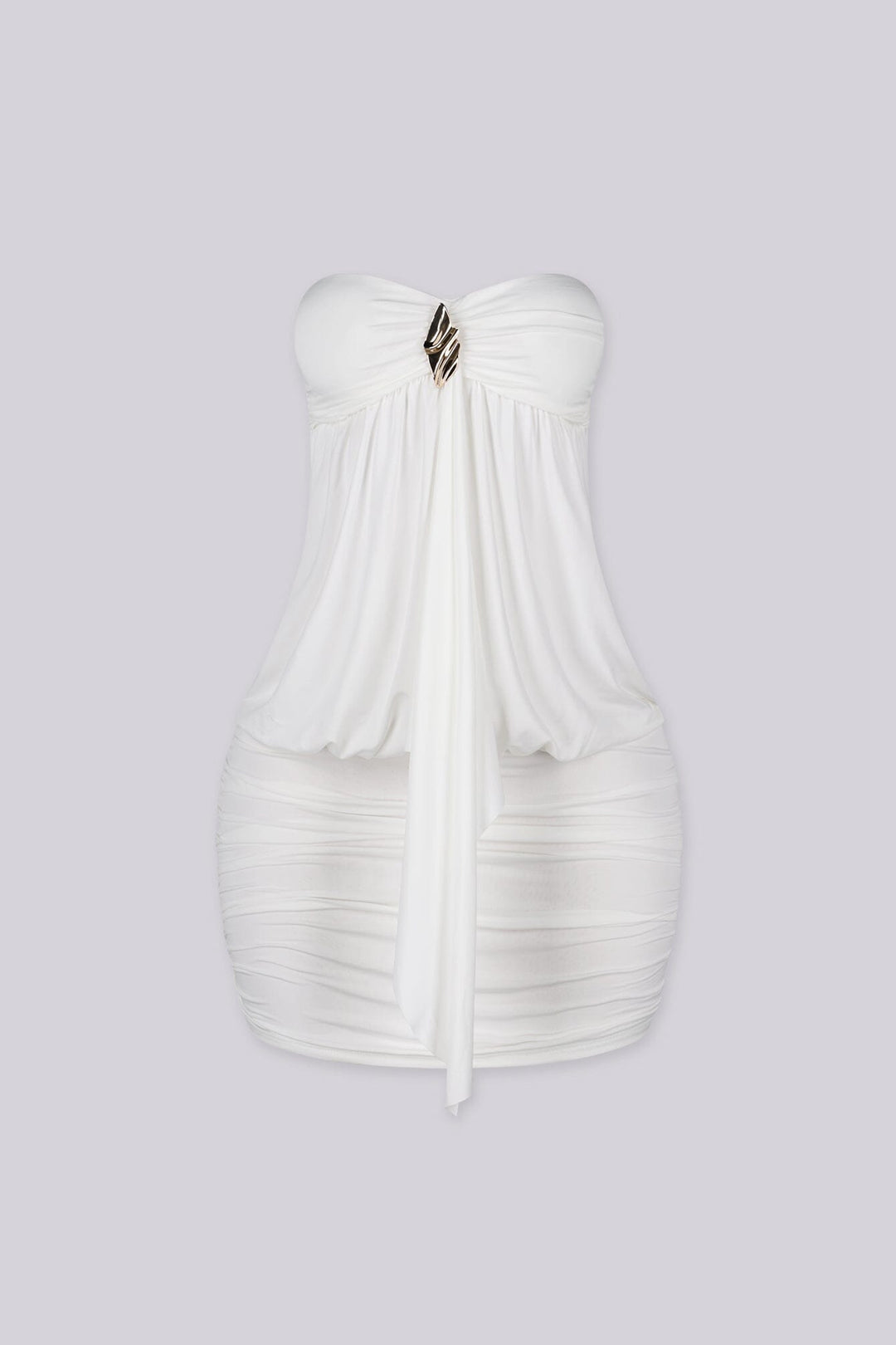 Blackhole Drape Mini Dress