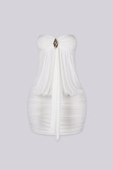 Blackhole Drape Mini Dress