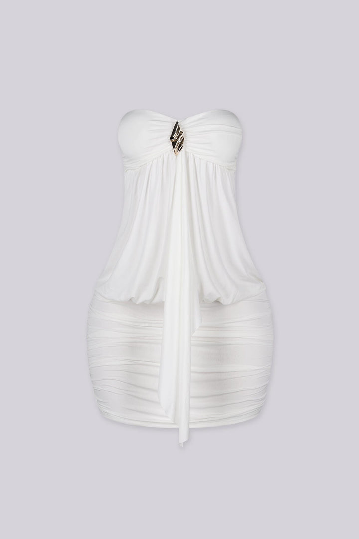 Blackhole Drape Mini Dress