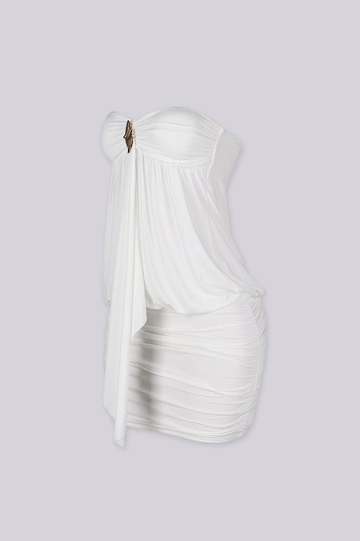 Blackhole Drape Mini Dress