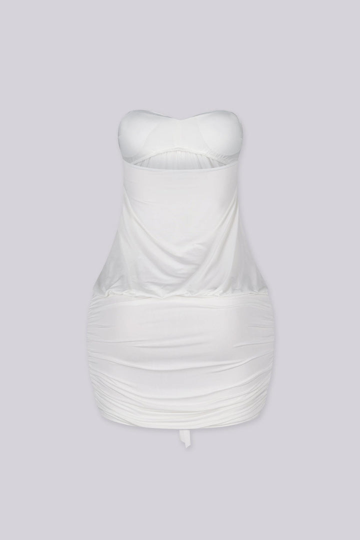 Blackhole Drape Mini Dress
