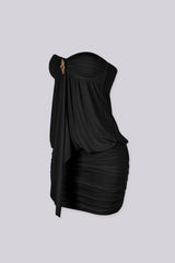 Blackhole Drape Mini Dress