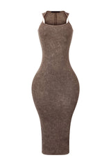 Raymond Mineral Wash Long Dress