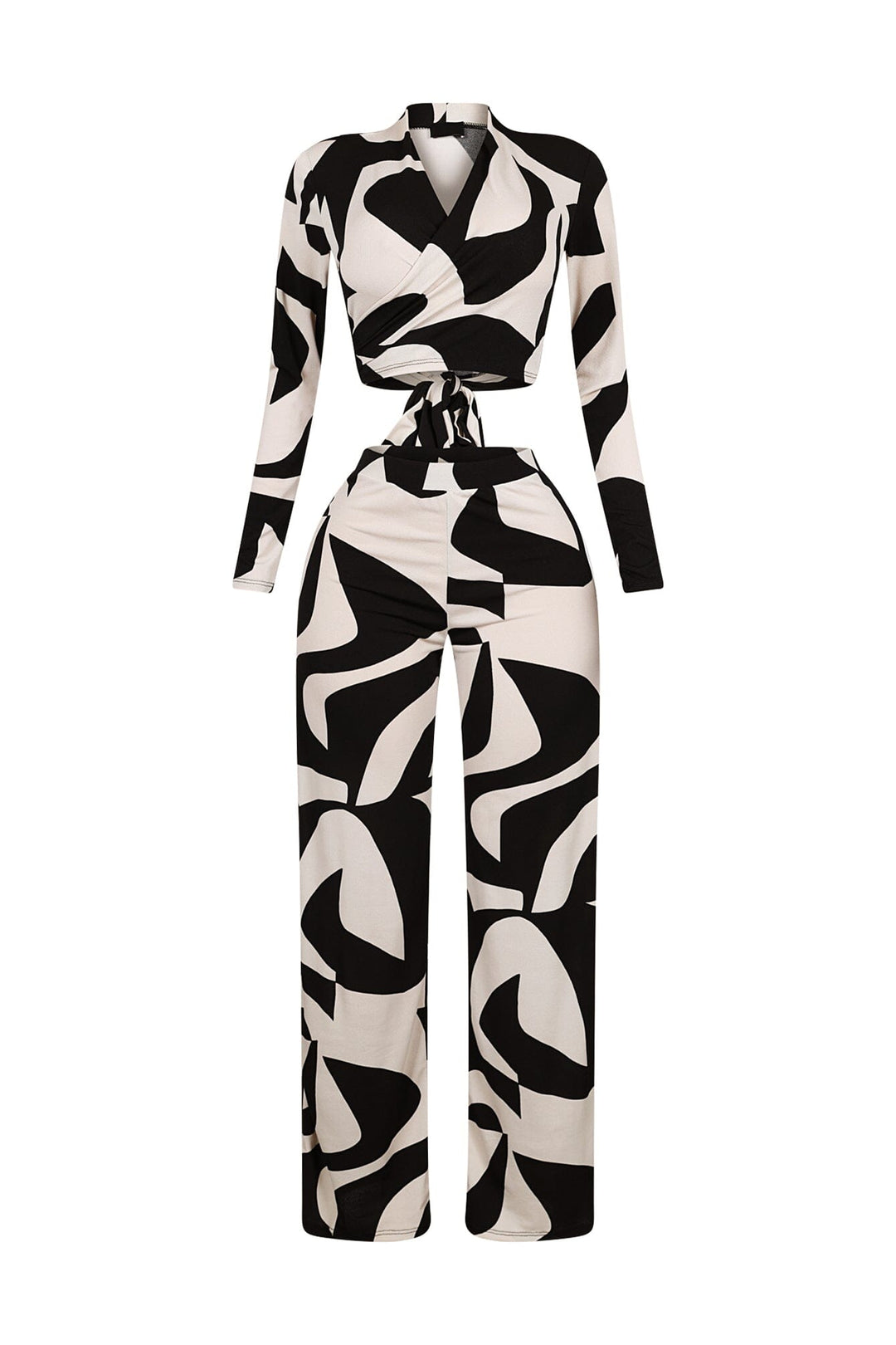 Wendy Mesh Picoso Print Top &amp; Pants SET