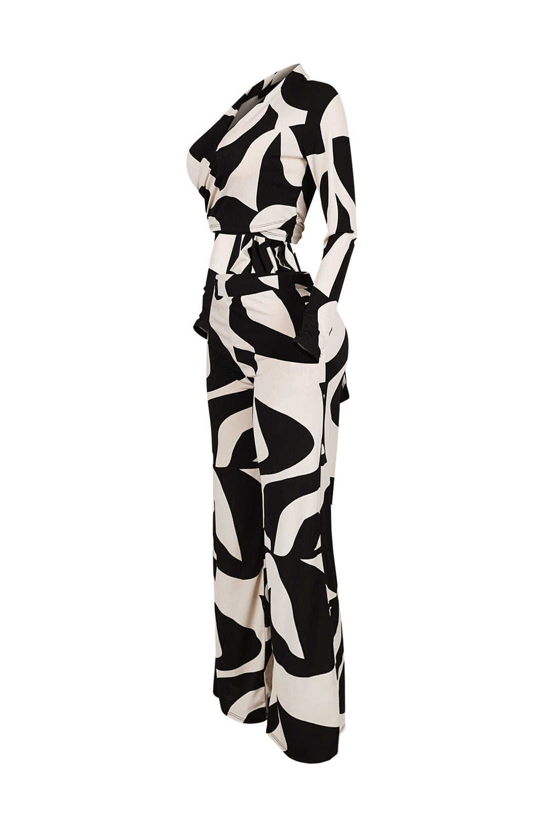 Wendy Mesh Picoso Print Top &amp; Pants SET