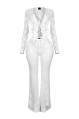 Everly Lace Top &amp; Wide Pants SET