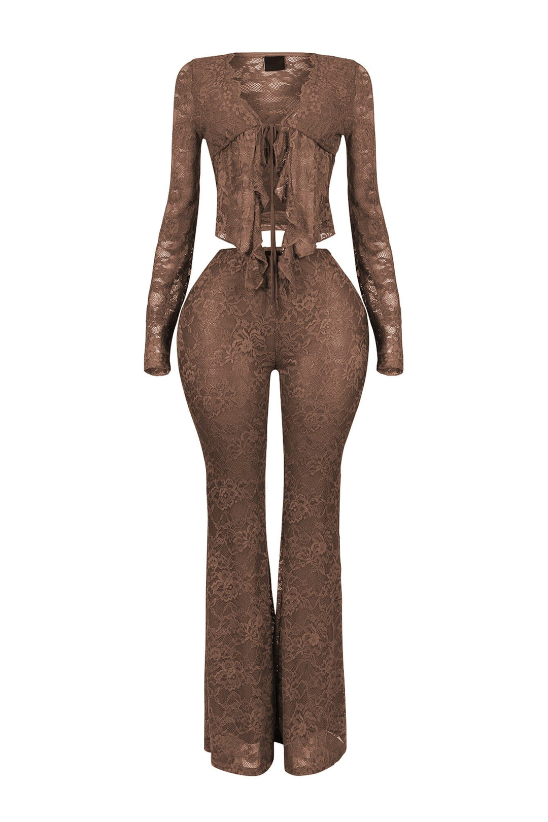 Everly Lace Top &amp; Wide Pants SET