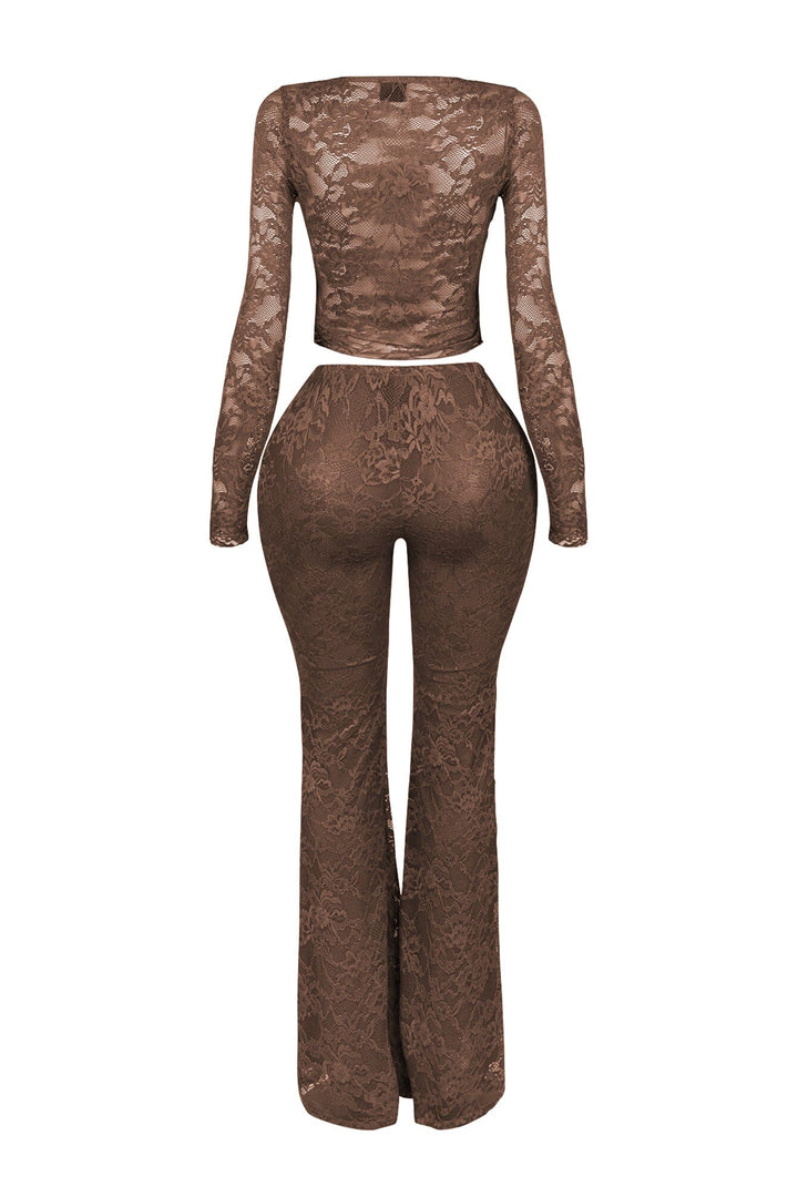 Everly Lace Top &amp; Wide Pants SET