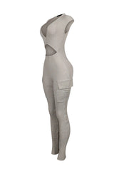 Alara Waist Cutout Pocket Jumpsuit